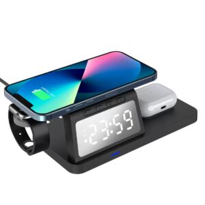 W15 -   Cordless Phone Alarm Clock Wireless Mobile Phone Charger Universal Small Night Light