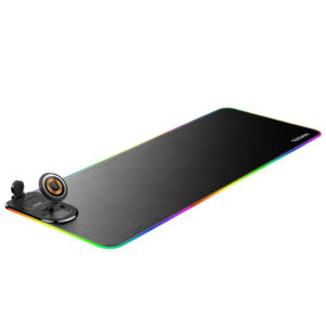 W04 -    4 in 1 Fast Wireless Charging Gaming Mouse Pad for iphone /iwatch/ airpod  and Phone Stand