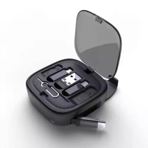 60W Retractable Charging Cable + Phone Stand +Storage Box