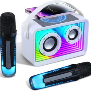 Acrylic Wireless Charger & RGB Speaker & Dual Microphone